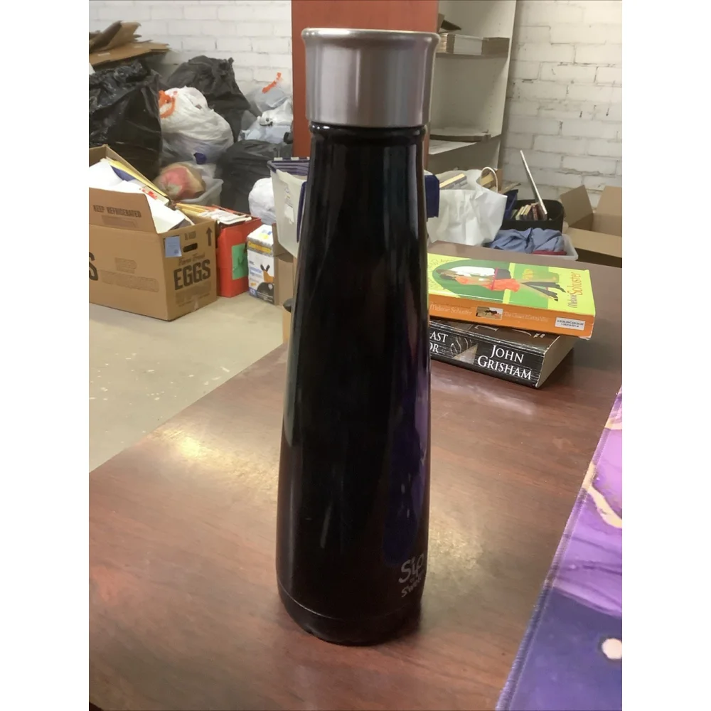Victoria Secret PINK Water Bottle Black Sip Swell Vacuum Insulated Thermal